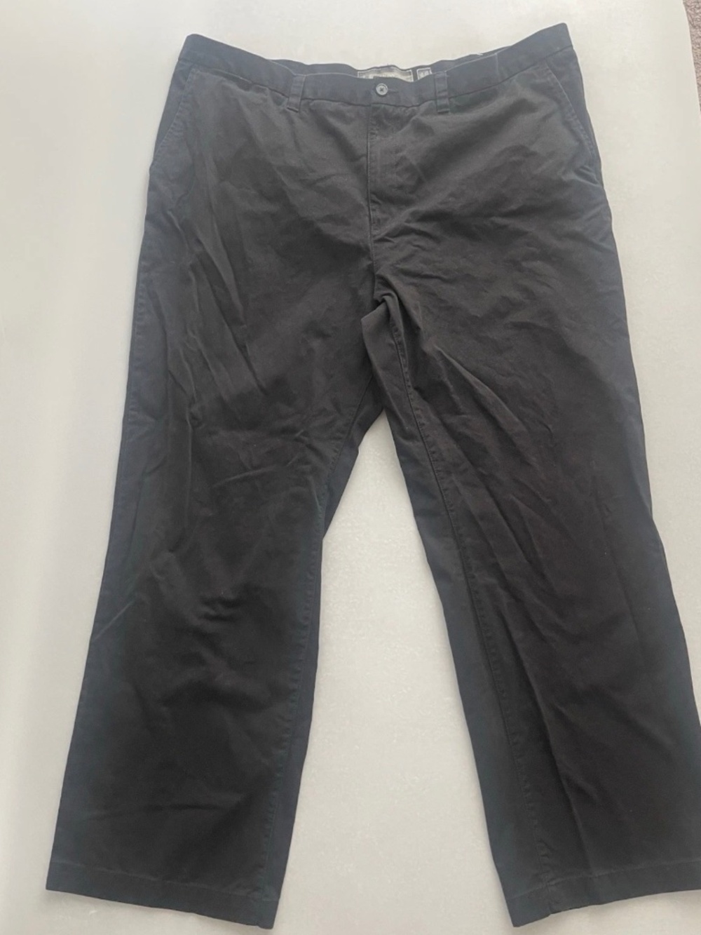 Old Navy Loose Fit Chino Pants Men’s 46x34 Black 100% Cotton Casual
